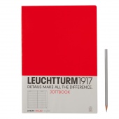 Записная книжка тетрадь Leuchtturm Jottbook А4 (в линейку), красная