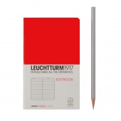 Записная книжка тетрадь Leuchtturm Jottbook А6 (в линейку), красная