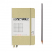 Записная книжка Leuchtturm A6 (в клетку), бежевая