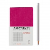 Записная книжка тетрадь Leuchtturm Jottbook А6 (в клетку), ягодная