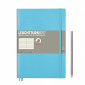 Записная книжка блокнот в мягкой обложке Leuchtturm B5 (178 х 254 мм) в линейку, голубой