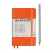 Записная книжка Leuchtturm A6 (в клетку), оранжевая
