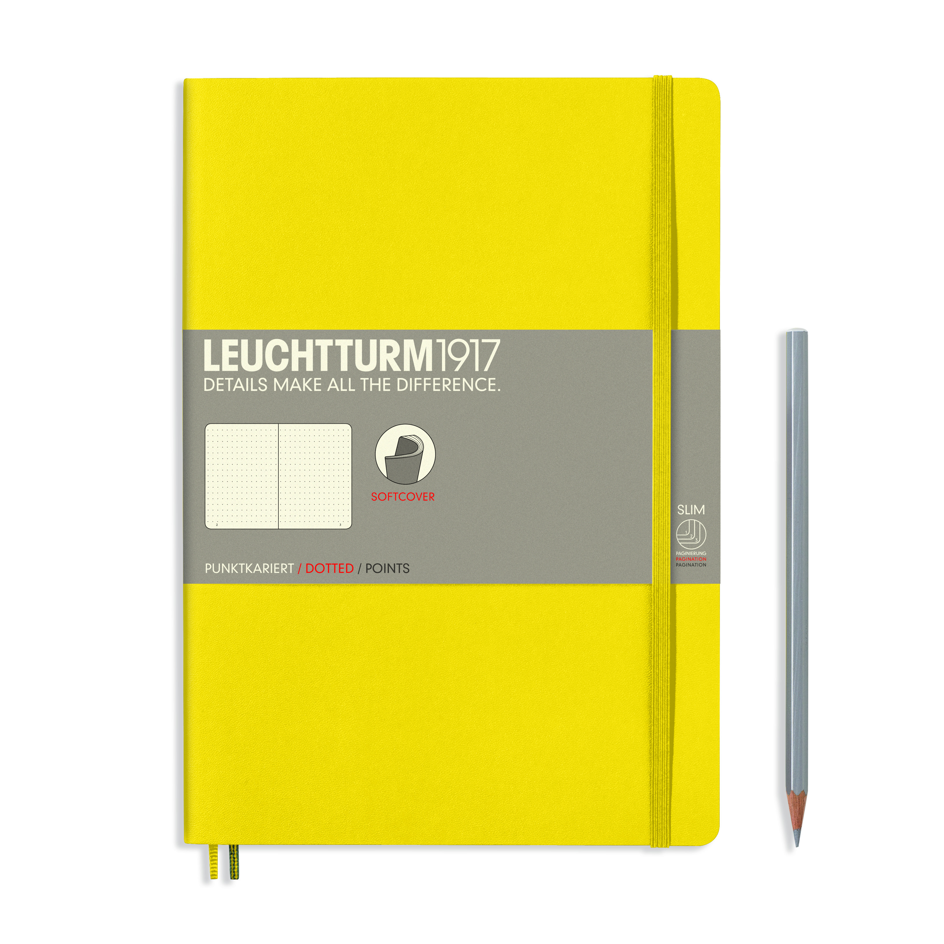 Leuchtturm1917. Блокнот a5 мягкий в точку leuchtturm1917. Скетчбук с желтыми листами. Записная книжка нелинованная Leuchtturm Master.