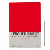 Записная книжка тетрадь Leuchtturm Jottbook А4 (нелинованная), красная