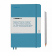 Записная книжка, блокнот Leuchtturm Medium А5 в точку, специальная серия LEUCHTKRAFT, "Жажда странствий" (Wanderlust), нордический синий
