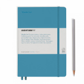 Записная книжка Leuchtturm A5 (145 x 210 мм) в точку, специальная серия LEUCHTKRAFT, нордический синий