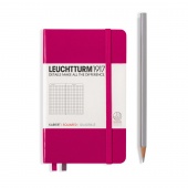 Записная книжка Leuchtturm A6 (в клетку), ягодный