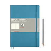 Записн книж блокнот в мяг.обл Leuchtturm B5(178 х 254 мм)нелинов,нордический син