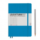 Записная книжка Leuchtturm A5 (в линейку), лазурная