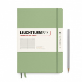 Записная книжка блокнот Leuchtturm B5 (178 х 254 мм) в линейку, пастельный зелёный