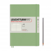 Записная книжка блокнот в мягкой обложке Leuchtturm В5 (в линейку), пастельный зелёный (Sage)
