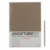 Записная книжка тетрадь Leuchtturm Jottbook А4 (в клетку), песочная