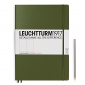 Записная книжка Leuchtturm Master Slim A4+ (в точку), хаки