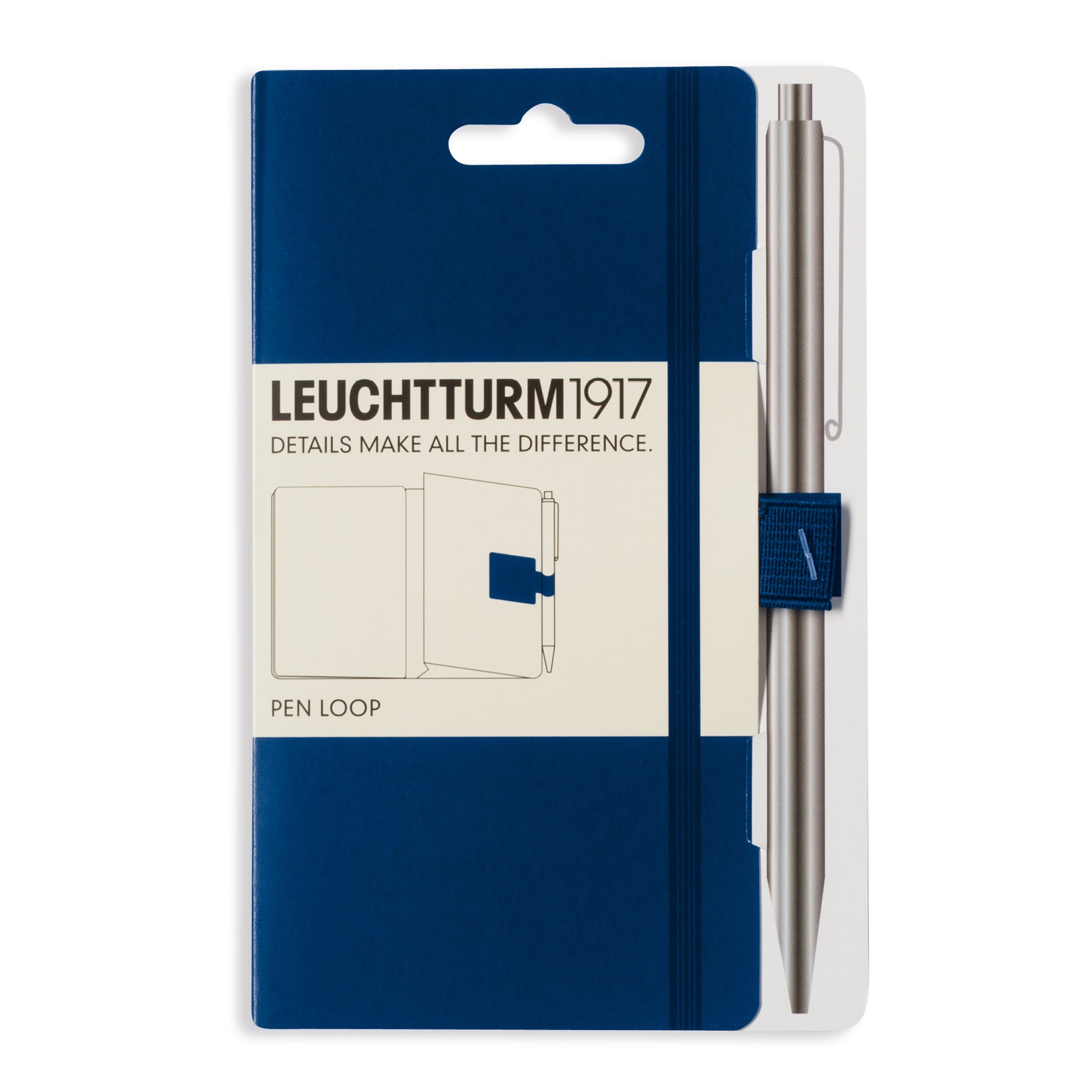 Петля-держатель в блокнот для ручки Leuchtturm, темно-синяя