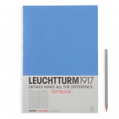 Записная книжка тетрадь Leuchtturm Jottbook А4 (в клетку), нордический синий