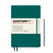 Записная книжка блокнот Leuchtturm B5 (178 х 254 мм) в линейку, океан