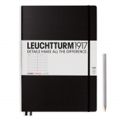 Записная книжка Leuchtturm Master A4+ (в линейку), черная