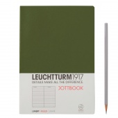 Записная книжка тетрадь Leuchtturm Jottbook А5 (в линейку), хаки