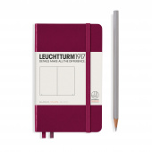 Записная книжка блокнот Leuchtturm Pocket A6 нелинованная, винный