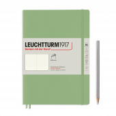 Записная книжка блокнот в мягкой обложке Leuchtturm В5 (в точку), пастельный зелёный (Sage)