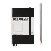 Записная книжка блокнот Leuchtturm A6 (нелинованная), черная