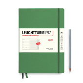 Еженедельник 2023 Leuchtturm B5 с записной книжкой + доп. буклет, олива