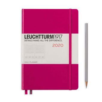 Ежедневник Leuchtturm 2020 на 12 мес. (A5), ягодный