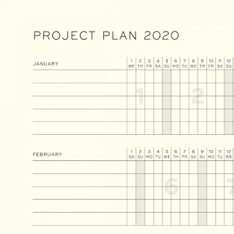 Еженедельник Leuchtturm 2020 А5 с записной книжкой с доп. буклетом, ягодный