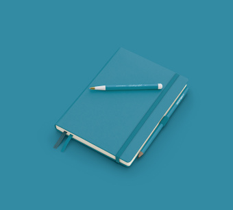 Записная книжка блокнот Leuchtturm A5 (145 x 210 мм) Smooth Colours в линию, волна