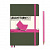 Записная книжка Leuchtturm Bicolore А5 (нелинованная), хаки-розовая