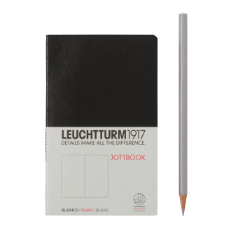 Записная книжка тетрадь Leuchtturm Jottbook А6 (нелинованная), темно-синяя