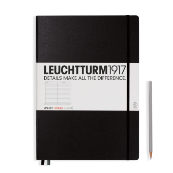 Записная книжка Leuchtturm Master A4+ (в линейку), черная