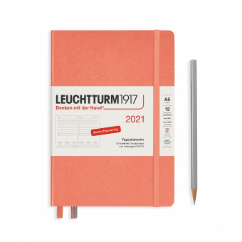 Ежедневник 2021 А5 Leuchtturm1917, пастельный оранжевый