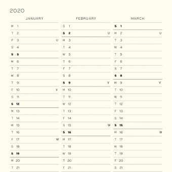 Ежедневник Leuchtturm 2020 на 12 мес. (A5), черный