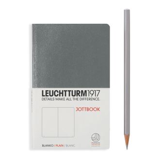 Записная книжка тетрадь Leuchtturm Jottbook А6 (нелинованная), антрацит
