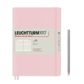 Записная книжка блокнот в мягкой обложке Leuchtturm В5 (в линию), пудровый