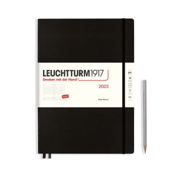 Ежедневник 2023 Leuchtturm А4+ Master, черный