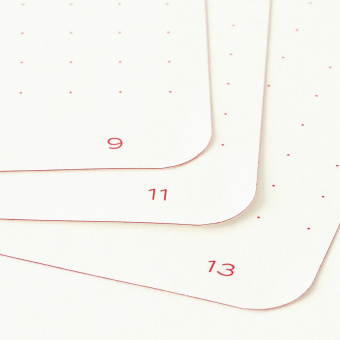 Записная книжка блокнот Leuchtturm Red Dots A5 (145 x 210 мм) в точку, королевский синий