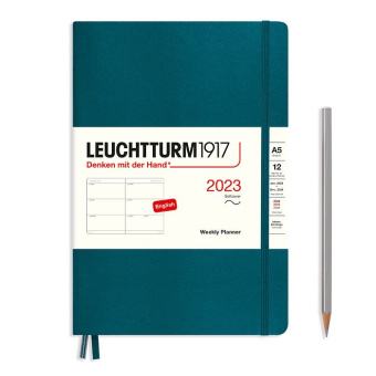 Еженедельник 2023 Leuchtturm А5 в гибкой обложке, океан