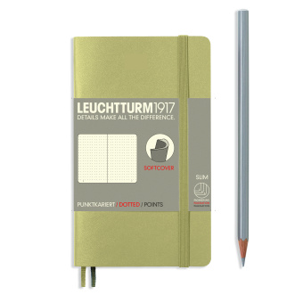 Записная книжка блокнот в мягкой обложке Leuchtturm A6 (в точку), песочная