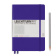 Записная книжка блокнот Leuchtturm A5 (145 x 210 мм) в клетку, сиреневая