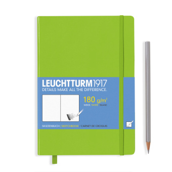 Скетчбук Leuchtturm A5 (145 x 210 мм) для рисунков, лайм