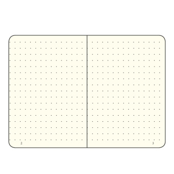 Записная книжка блокнот Leuchtturm A5 (145 x 210 мм) в точку, черная