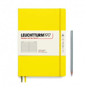 Записная книжка блокнот Leuchtturm В5 в линейку, жёлтый