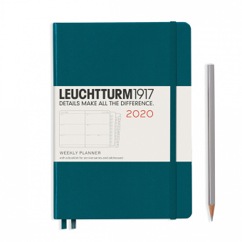 Еженедельник Leuchtturm 2020 A5 с доп. буклетом, океан
