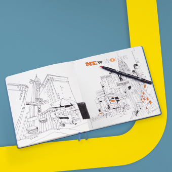 Скетчбук A5 (145 x 210 мм) Leuchtturm New Lite, пастельно-голубой