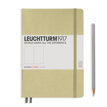 Записная книжка блокнот Leuchtturm A5 (145 x 210 мм) нелинованная, песочная