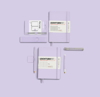 Записная книжка блокнот Leuchtturm A5 (145 x 210 мм) Smooth Colours в точку, сирень
