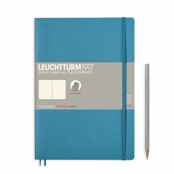 Записная книжка блокнот в мягкой обложке Leuchtturm В5 (в точку) океан