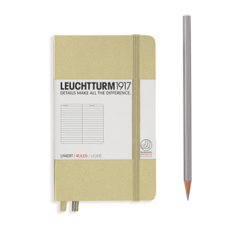 Записная книжка Leuchtturm A6 (в линейку), бежевая